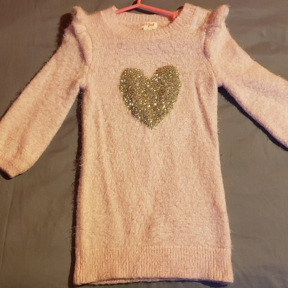 Pink Fuzzy Toddler Dress